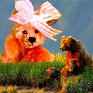 Peach Parfait Bear by Annette Funicello Collectible